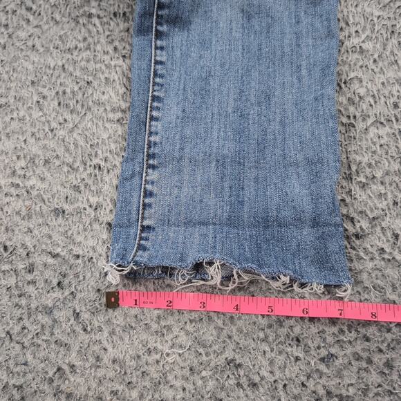 KUT From The Kloth Jeans Women 10 Blue Mid Rise Stretch Denim Casual Distressed - Picture 9 of 10
